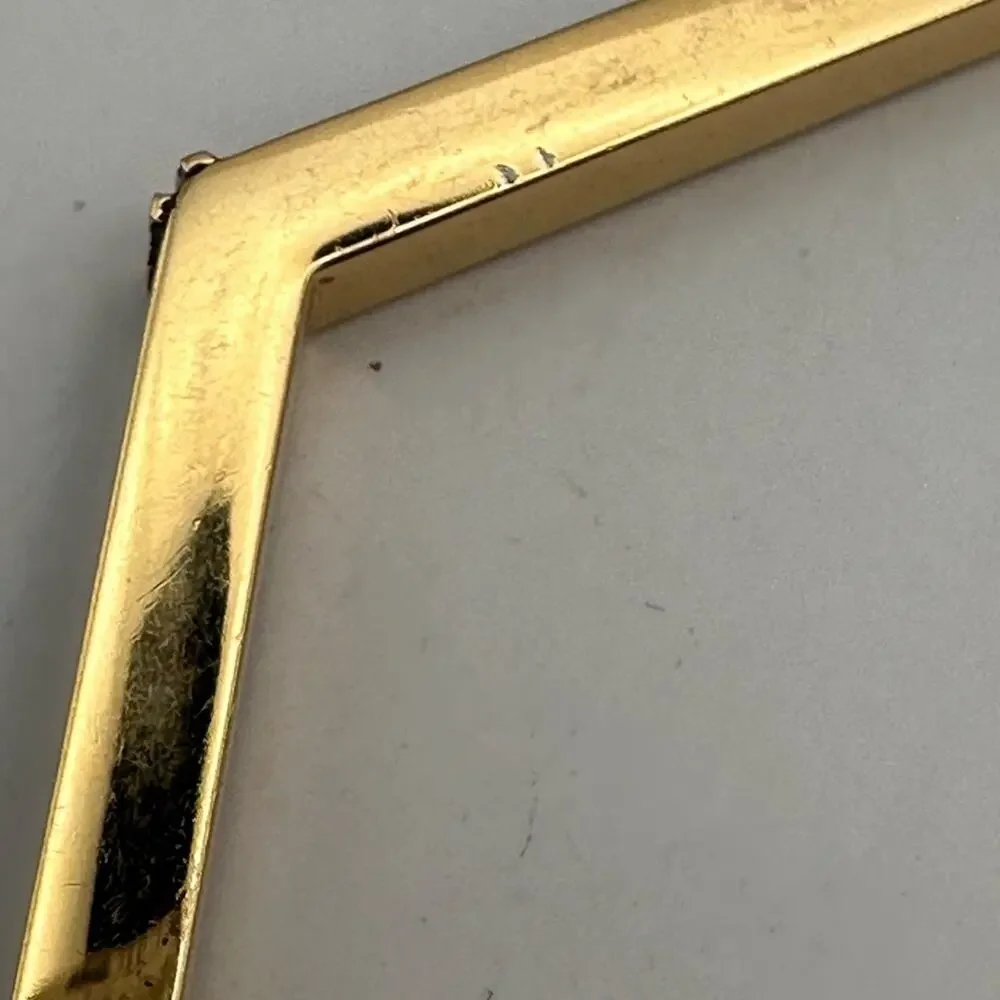 Tory Burch Hexagon Logo Bracelet Black Enamel Gold Modern Designer Jewelry